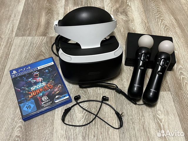 Playstation Vr cuh zvr2+два джостика к ней и игра