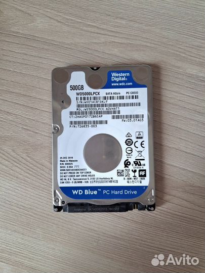 Жёсткий диск HDD 500 гб