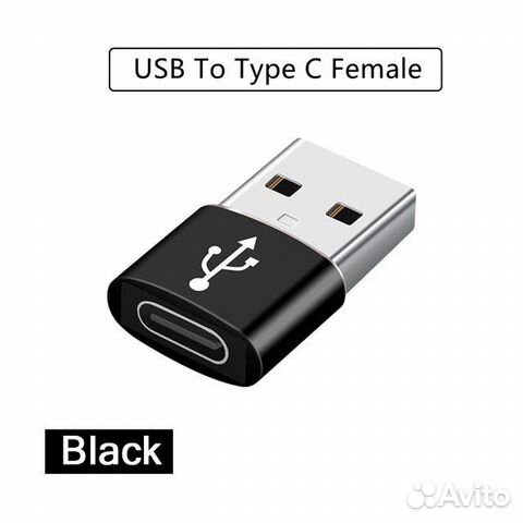 Переходник адаптер USB type-c папа-мама