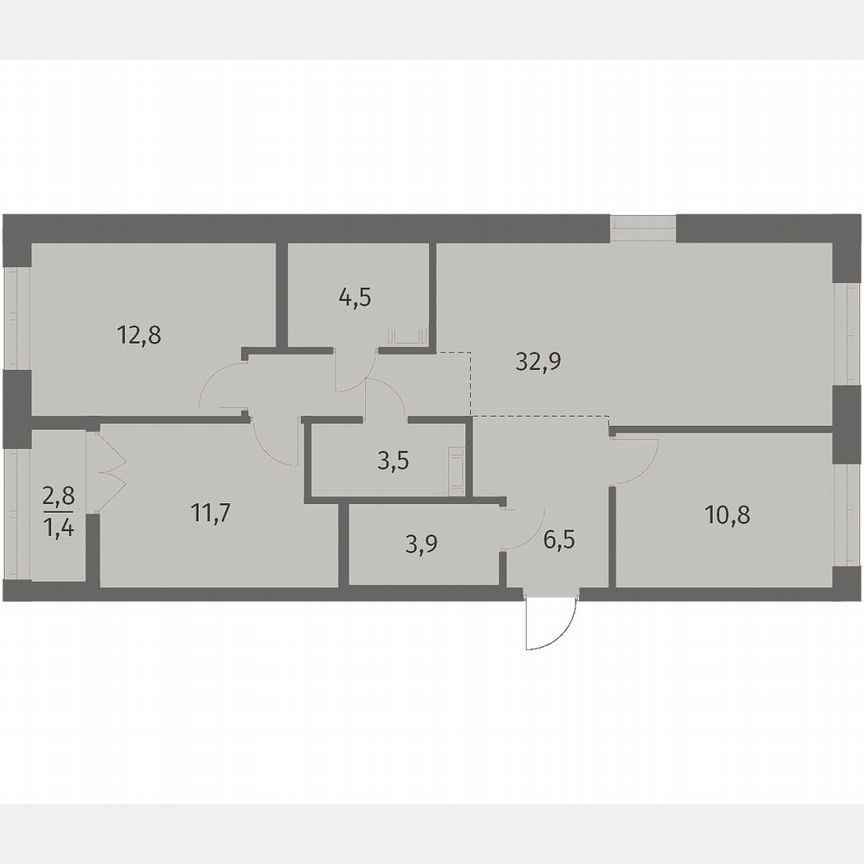 3-к. квартира, 81,7 м², 5/12 эт.