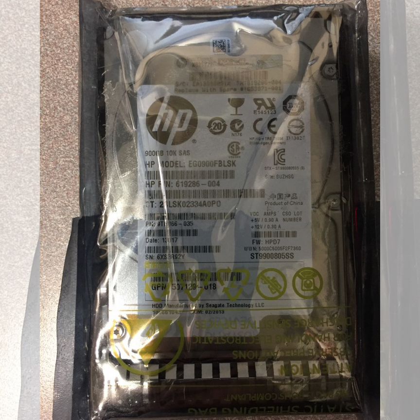 [619286-004] Жесткий Диск Hp 900gb 10k Sas Новые 619286-004