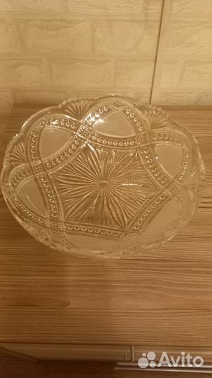 Хрустальная салатница СССР