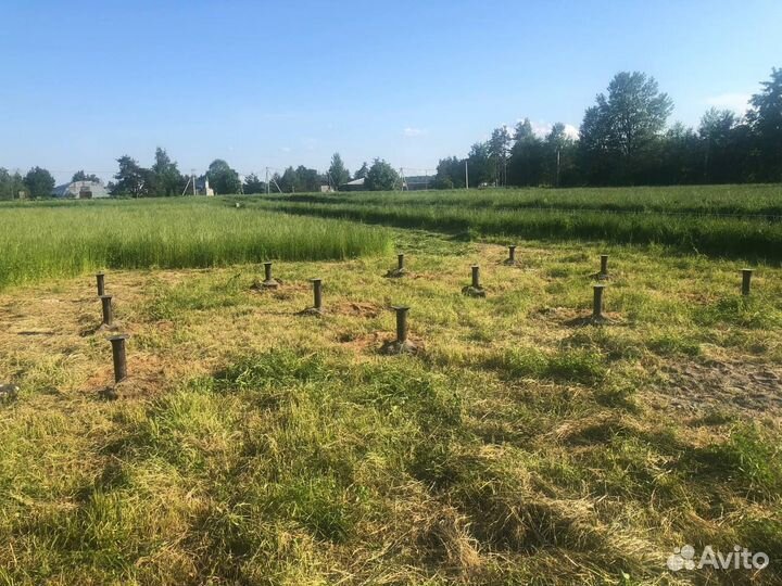 Винтовые сваи обвязка