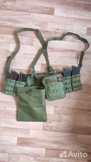 Тактический пояс с подсумками и лямками комплект