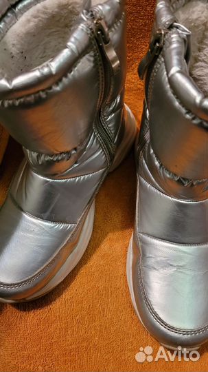 Дутики зимние для девочки 34 размер