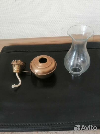 Керосиновая лампа латунь