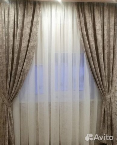 Шторы мрамор комплект