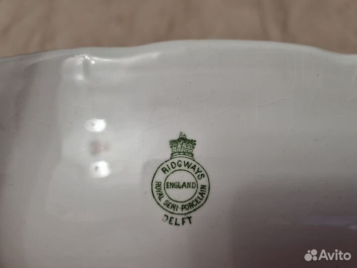 Антикварное блюдо. delft. Англия