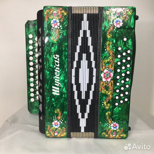 Гармонь Шуйская S32XL широкие басовые кнопки