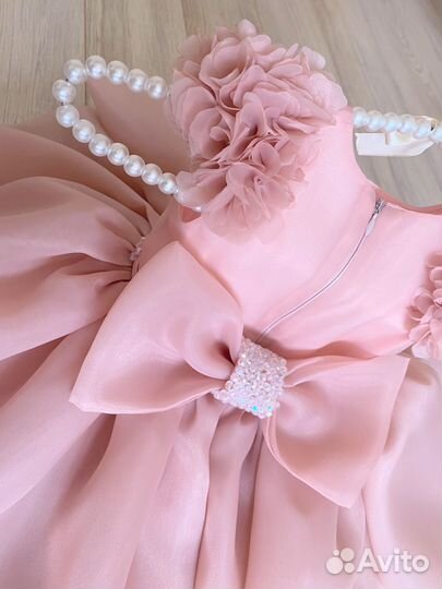 Нарядное платье для девочки 74 80 86 92 98 104