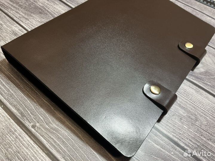 Кожанная папка на кольцах А4