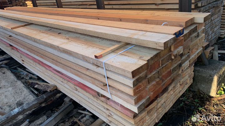 Доска обрезная сухая хвоя 1 сорт