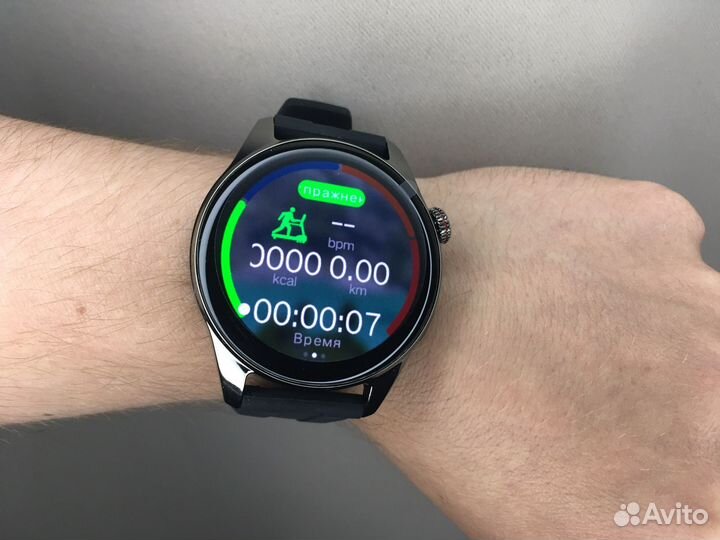 Смарт часы + 3 ремешка / amoled экран