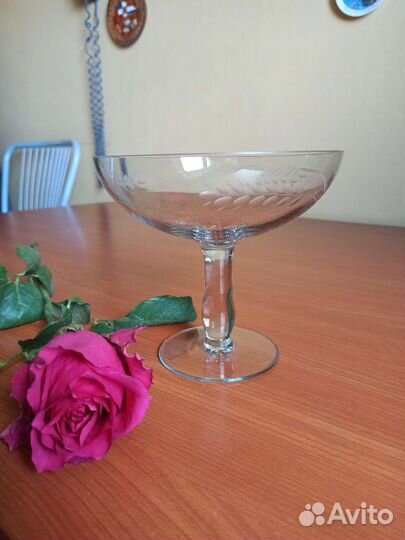 Ваза конфетница на ножке СССР