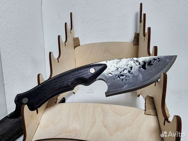 Нож разделочный кованый с чехлом