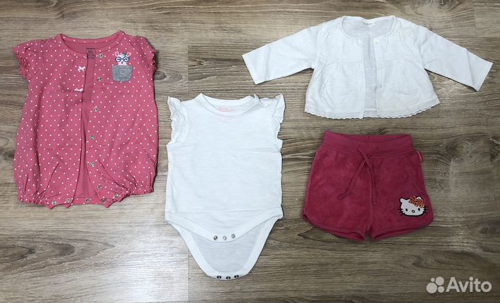 Одежда для девочки 6-9мес (р-р 74)