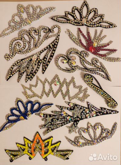 Украшение на пучок (корона на кичку), полупальцы