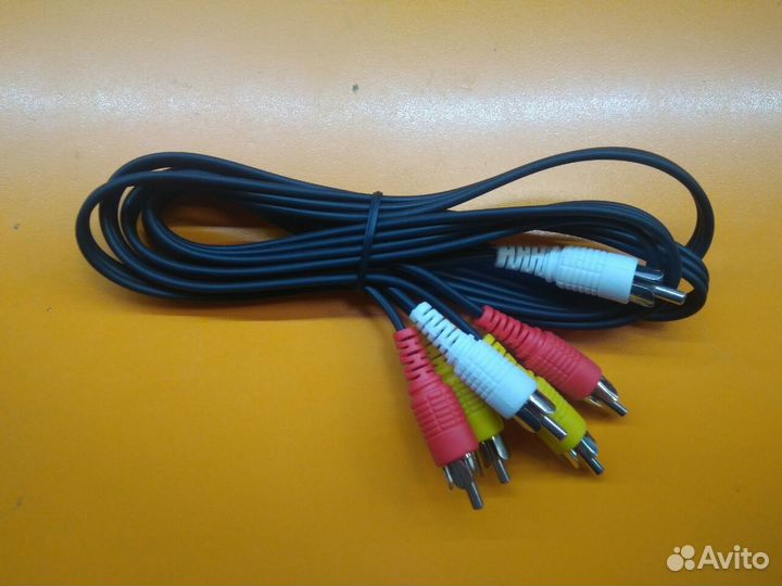 Кабель AV 3 RCA тюльпан- тюльпан AV 3 RCA 1.5 м