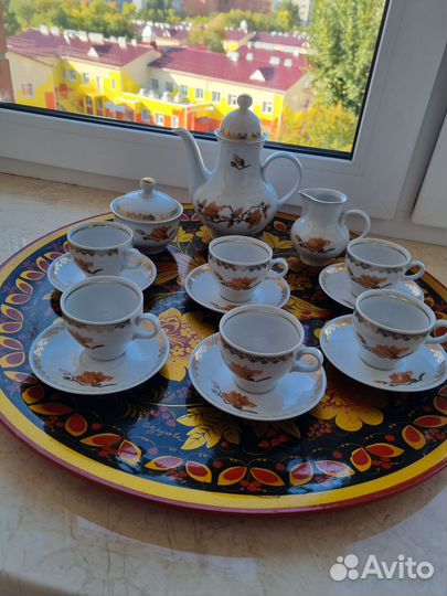 Сервиз кофейный ГДР jlmenau новый