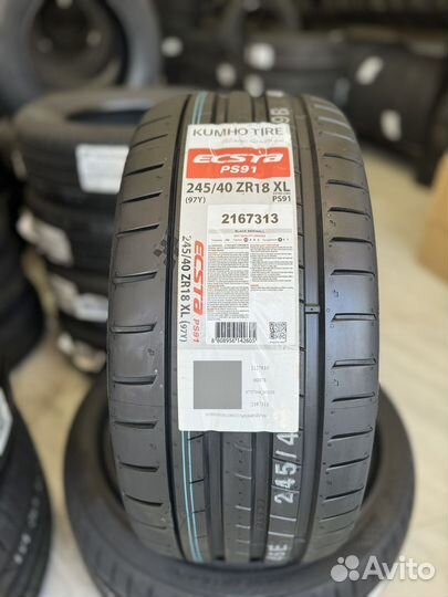 Kumho Ecsta PS91 225/45 R18 и 245/40 R18 98Y