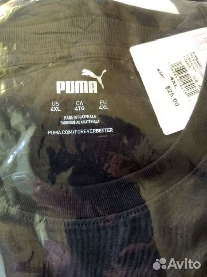 Футболки Puma Оригинал USA Большие 4XL