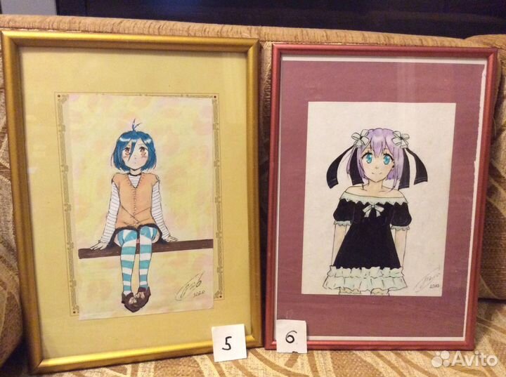 Картина ручная работа Аниме