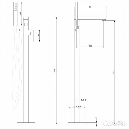 Смеситель abber Daheim AF8215G