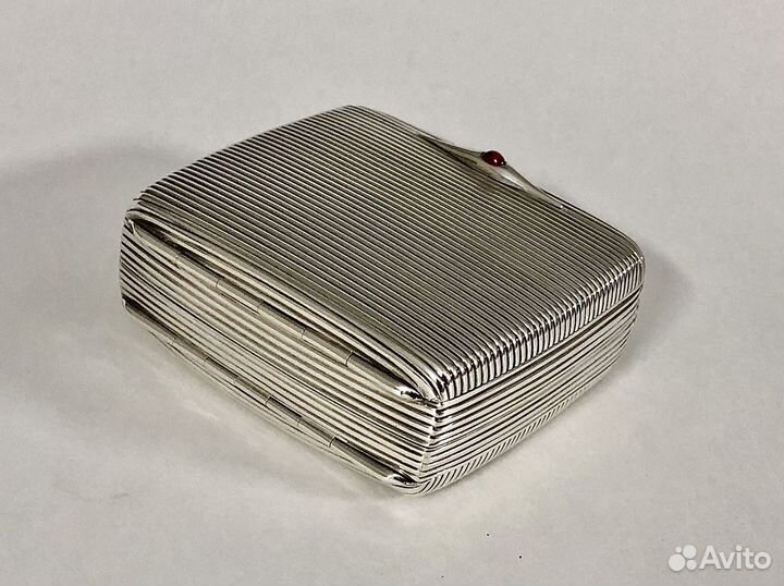Портсигар редкий антик конец 19го века Серебро