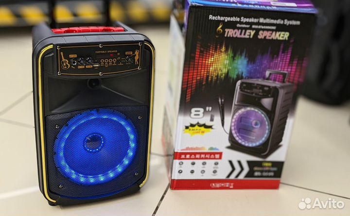 Колонка Speaker 30вт Bluetooth с подсветкой