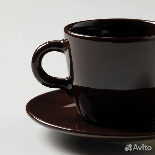 Fargklar Чашка и блюдце 4 шт. 70 мл IKEA 704.854.3