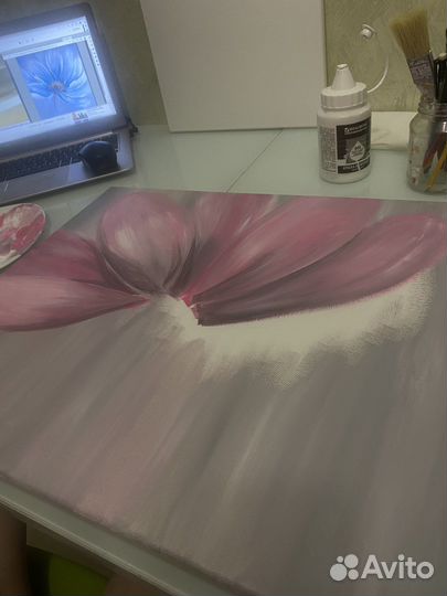 Картина акрилом на холсте