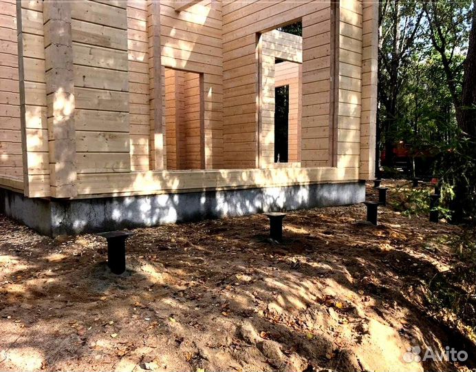 Установка Винтовых сваи