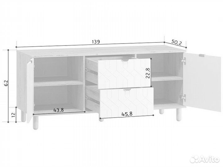 Тв-тумба Теджонс Deco Santiago