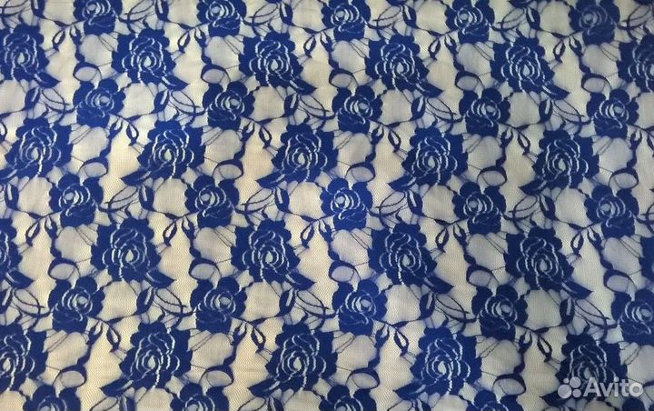 Ткань гипюр стрейч отрез 3,20м -№11, плательный