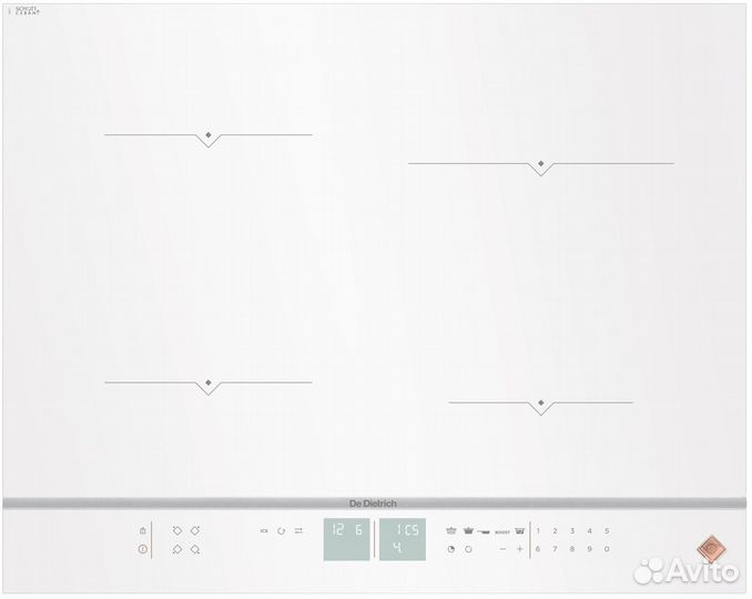 Варочная панель De Dietrich DPI7670W, белая 60 см