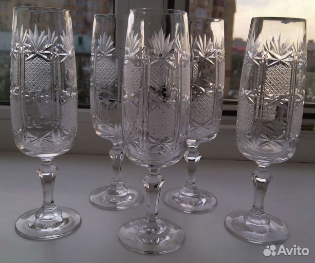 Фужеры Чехия.Югославия.Ваза серебро