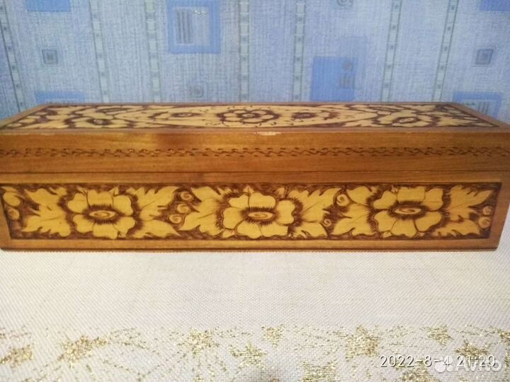 Шкатулка деревянная СССР