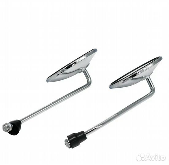 Зеркала хром заднего вида (8мм) для скутера