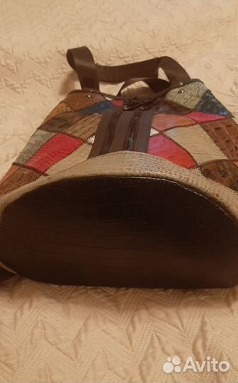 Сумка рюкзак натуральная кожа