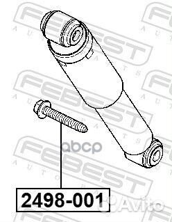 Болт амортизатора renault kaptur/duster 2498001