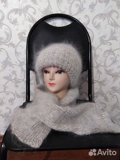 Шапка женская пуховая