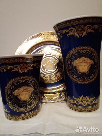 Versace 2 вазы и тарелка