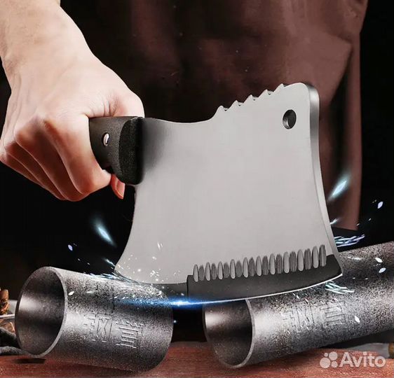 Кухонный нож топорик многофункциональный