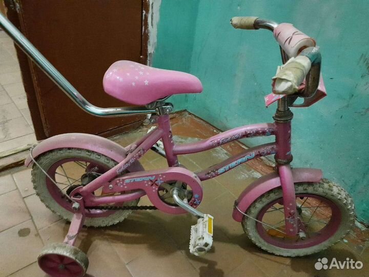 Детский велосипед с родительской ручкой