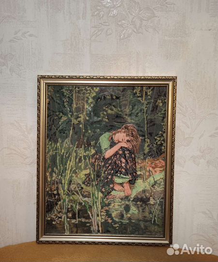 Картина вышитая крестом р32на41см