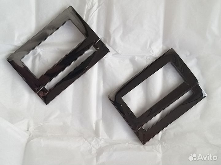 Рамка регулятор для сумок блестящий никель 70 мм