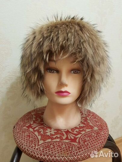 Шапка из енота