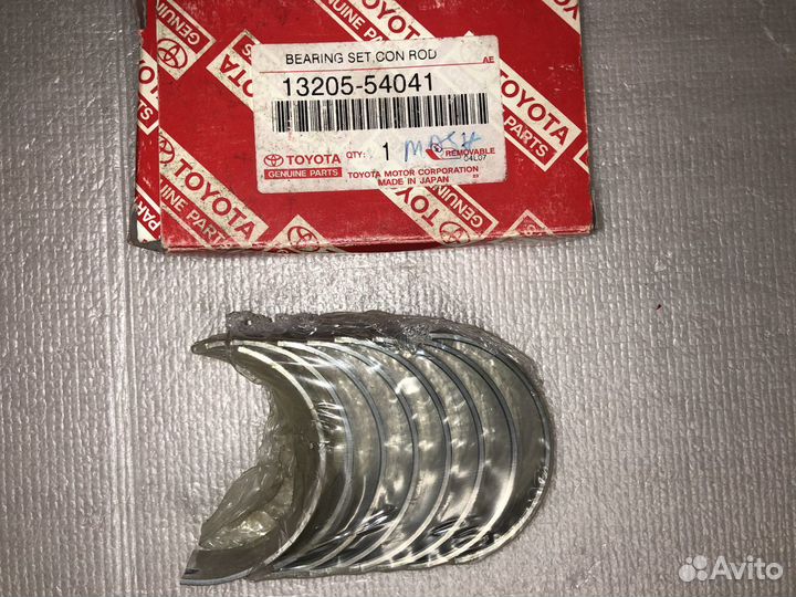 Вкладыши шатунные toyota 1320554041