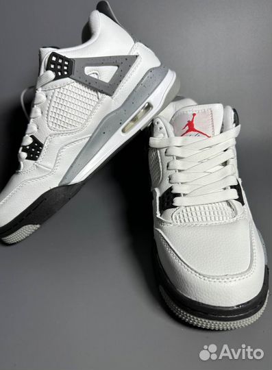 Кроссовки Air Jordan 4 White Oreo Люкс