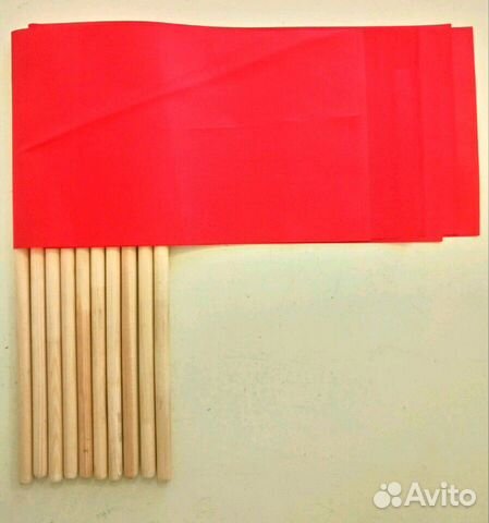 Флажок на деревянной палочке